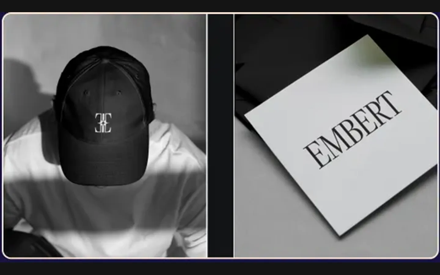 Embert cap and card